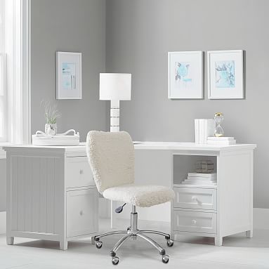 Beadboard Smart™ Storage Hutch Desk