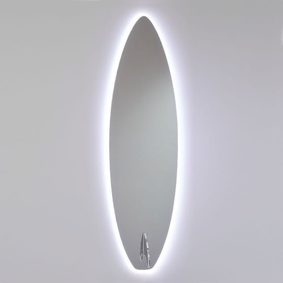 LED Surfboard Full Length Mirror Pottery Barn Teen