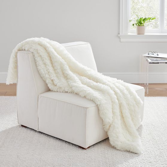 Cloud Faux-Fur Throw | Pottery Barn Teen