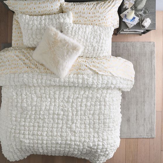 Marshmallow Colorful Print Pattern Quilt