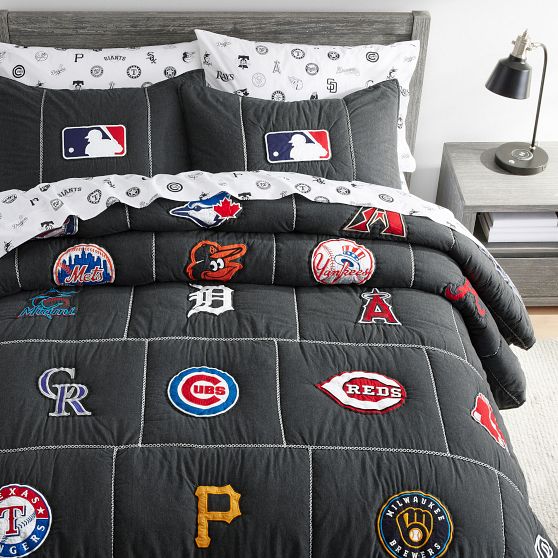 MLB Sheet Set Baseball Bedding Pottery Barn Teen