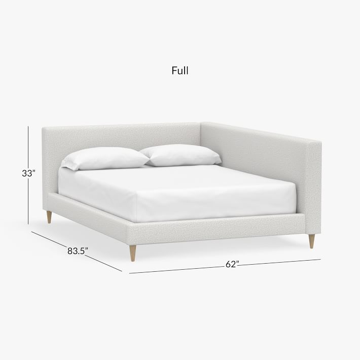 west elm x pbt Timo Corner Upholstered Bed, Teen Bed