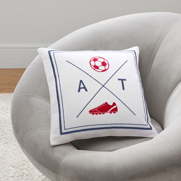 Soccer Monogram Pillow Cover