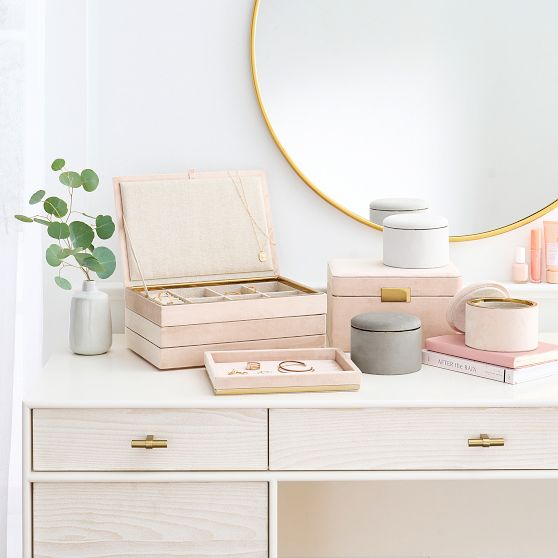 Velvet Blush Jewelry Tray Pottery Barn Teen