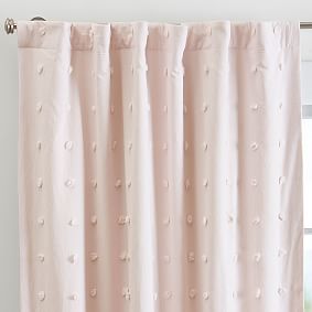 Tufted Dot Blackout Curtain | Pottery Barn Teen