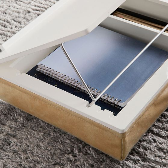 Vegan Leather Cream Adjustable Lapdesk Pottery Barn Teen