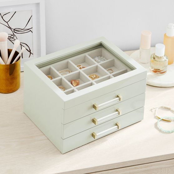 Elle Lacquer Jewelry Display Box Jewelry Storage Pottery Barn Teen