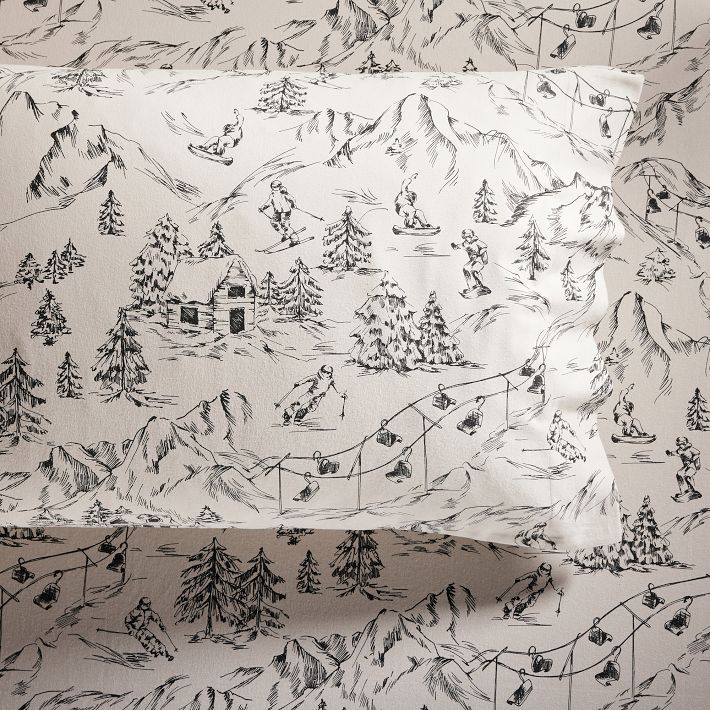 Mountain Run Flannel Sheet Set