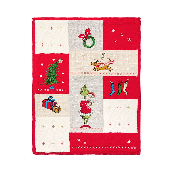 Dr. Seuss's The Grinch&#8482; Heirloom Patchwork Throw