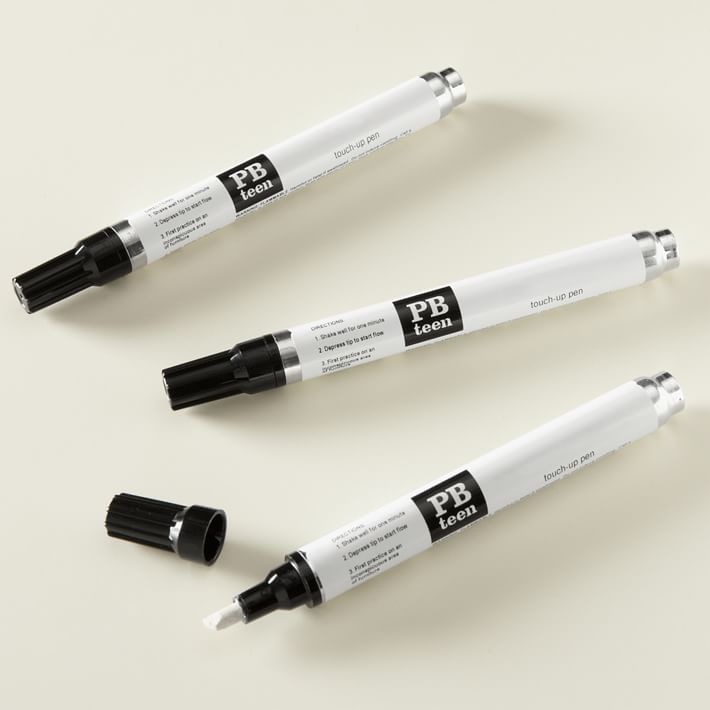Hapeisy 3pcs Touch Up Paint Pen for Walls Refillable Paint Brush Touch Up Pens for Interior Paint to Drywall Cabinets Furniture, 6 mL, Size: 11, White