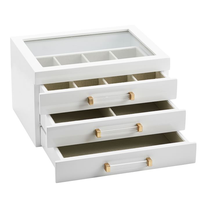 Elle Lacquer Jewelry Display Box Jewelry Storage Pottery Barn Teen