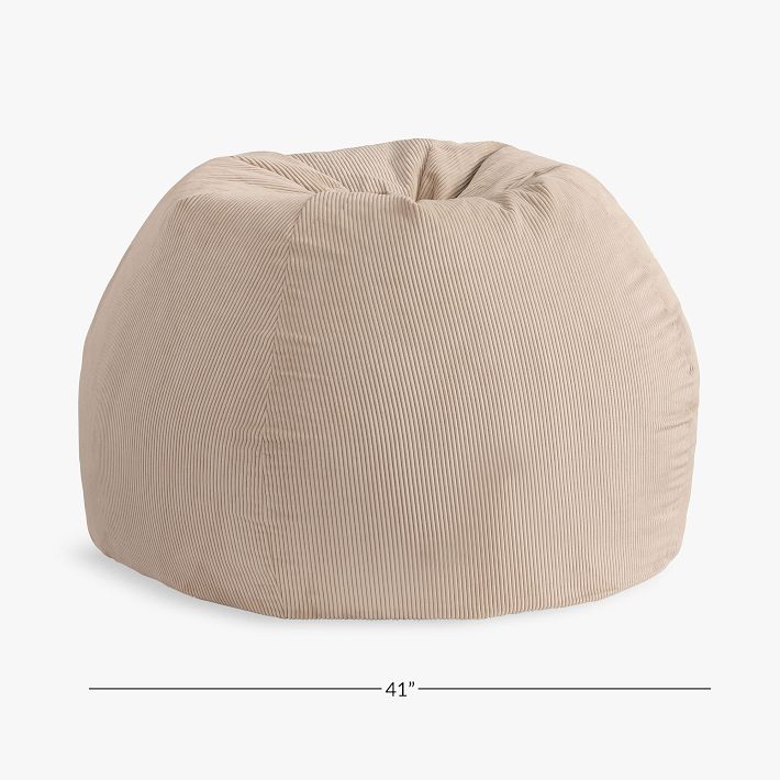 Corduroy Latte Bean Bag Chair Pottery Barn Teen
