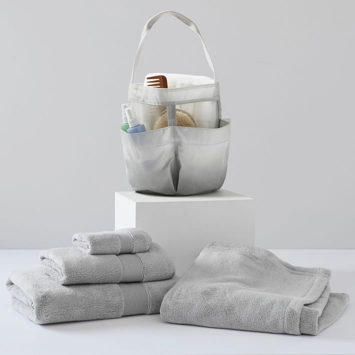 Grey Ombre Recycled Classic Shower Caddy Bath Bundle | Pottery Barn Teen