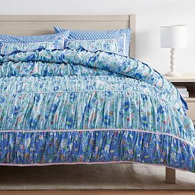 Bettina Ruched Duvet Cover | Pottery Barn Teen