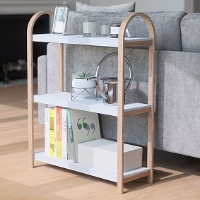 Scalloped Tiered Shelf with Hooks