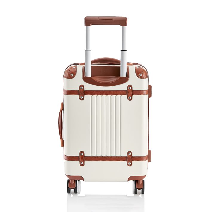 Pottery Barn Rive Wheeled Luggage - Taupe/Cognac