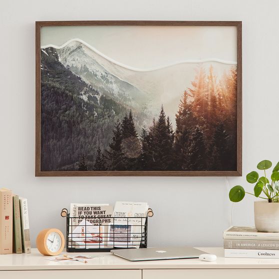 Mountain Art LED Wall Light | Pottery Barn Teen