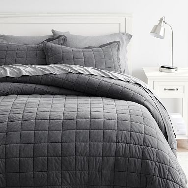 Onyx Black and White Striped - Twin XL Comforter - 100% Cotton Bedding