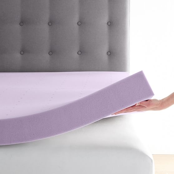 LavenderInfused Memory Foam Mattress Topper Pottery Barn Teen