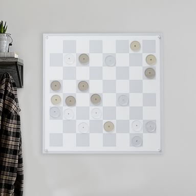 GIANT Wall Chess or Checkers Game with Magnetic Tiles in -  Portugal