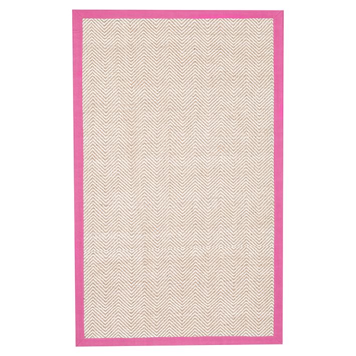 Shoreline Jute Chenille Border Rug, Navy Teen Rug Pottery Barn Teen