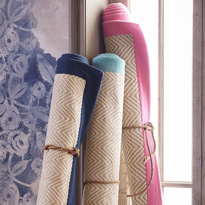 Shoreline Jute Chenille Border Rug, Navy Teen Rug Pottery Barn Teen