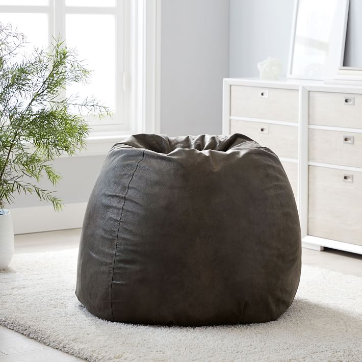 Faux suede discount bean bag chair