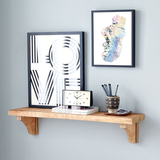 Rustic Wood Shelves Pottery Barn Teen
