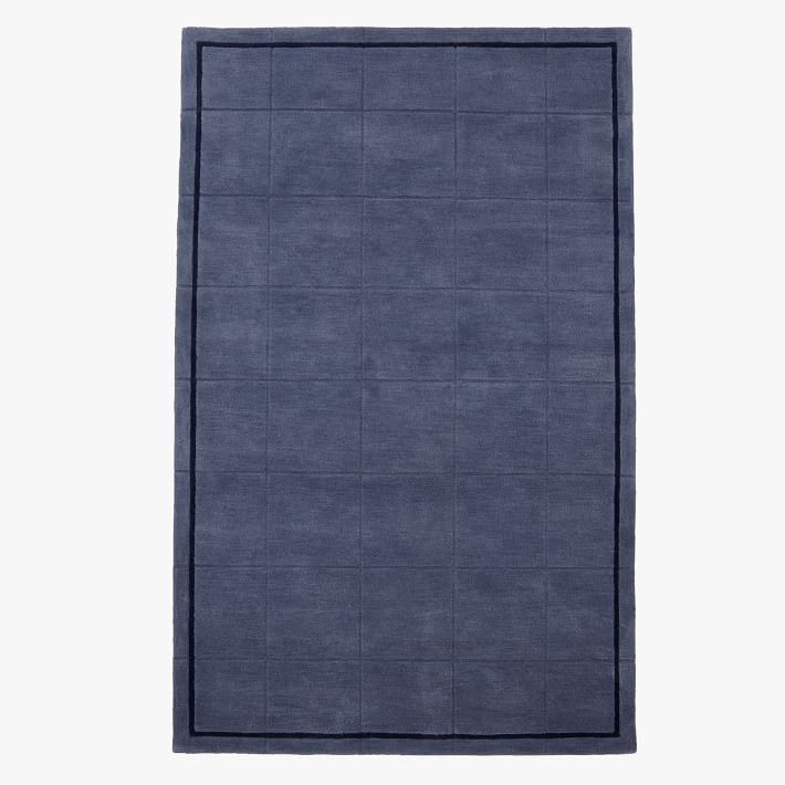 Emerson Wool Rug Faded Navy Pottery Barn Teen