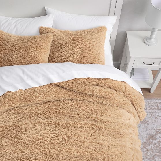 Cloud FauxFur Duvet Cover Pottery Barn Teen