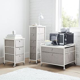 Rolling 5-Drawer Cart | Pottery Barn Teen