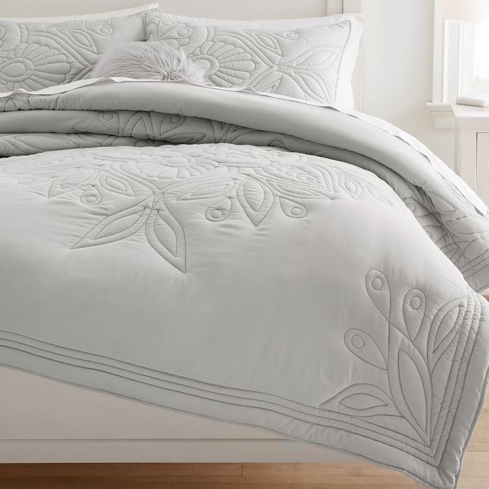 Floral Microfiber Comforter | Pottery Barn Teen