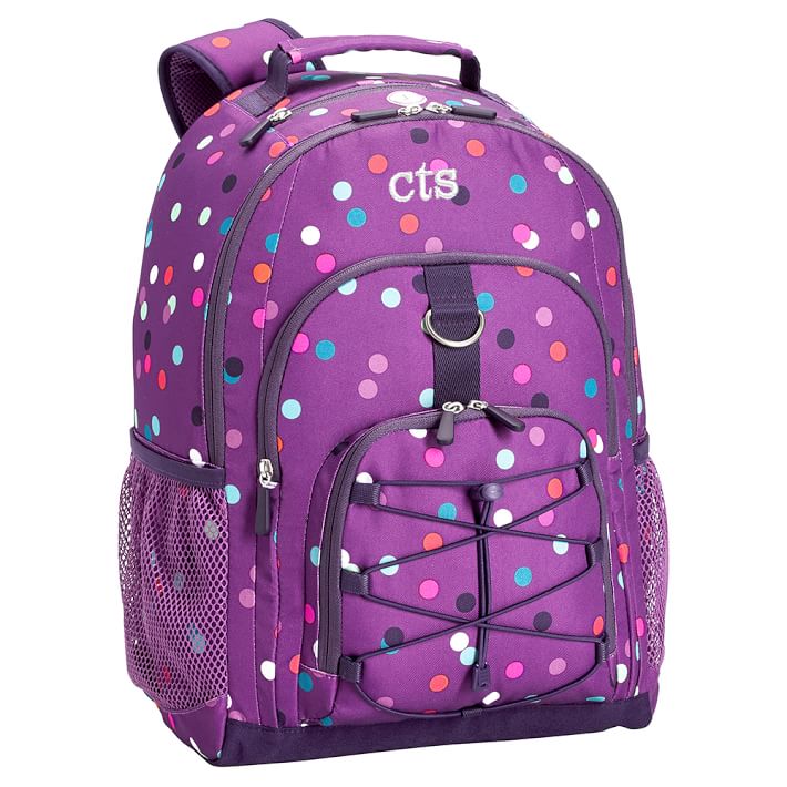 Gear-Up Light Purple Confetti Multi Dot Backpack