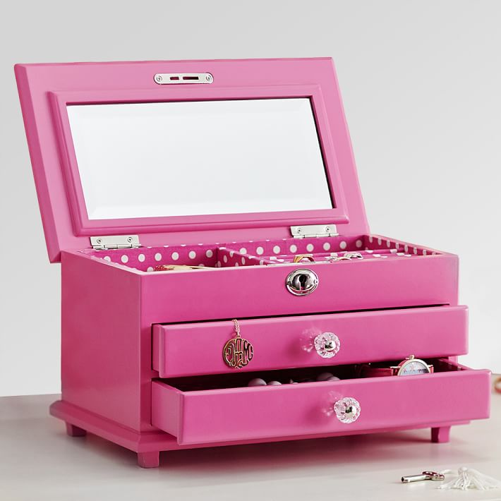 Chloe jewelry Box, Pink