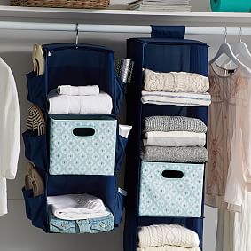 Recycled Double Bar Hanging Closet Organizer