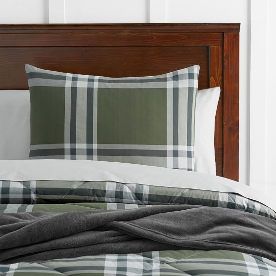 Xander Plaid Deluxe Boys Comforter Set Sale Pottery Barn Teen