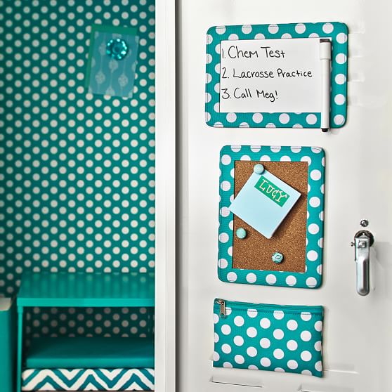 Pool Dot Cork Board - Dry-Erase Board + Pouch | Locker Decoration ...