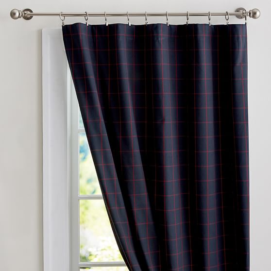 Boxter Plaid Blackout Curtain Teen Curtains Pottery Barn Teen
