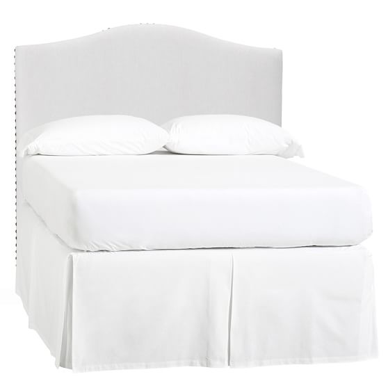 Raleigh Camelback Upholstered Teen Headboard Pottery Barn Teen