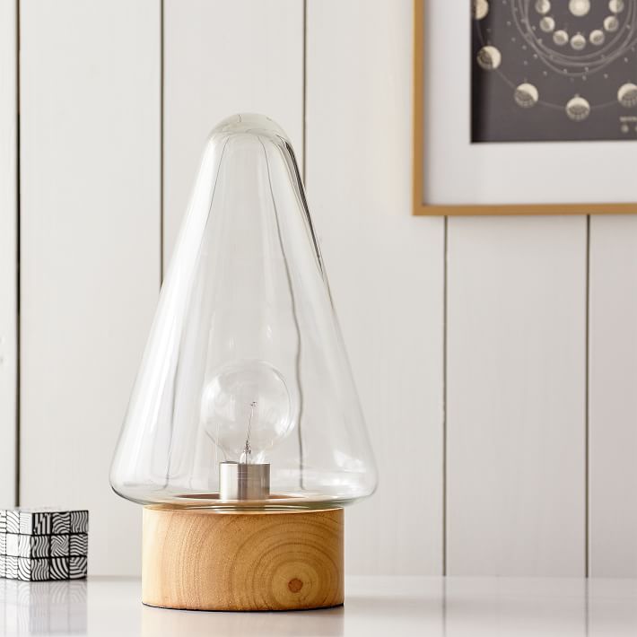 Cone Glass Table Lamp