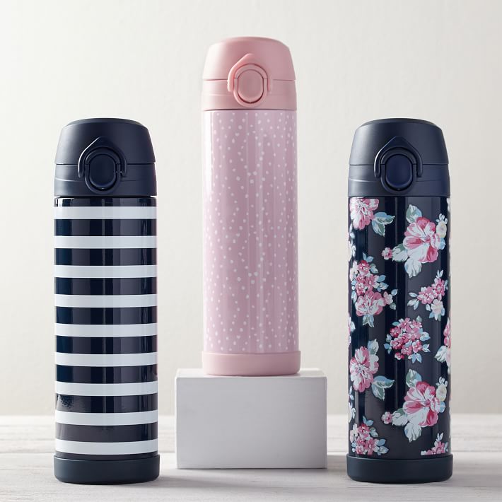 Northfield Navy Bloom Burst 17 oz Water Bottle Pottery Barn Teen