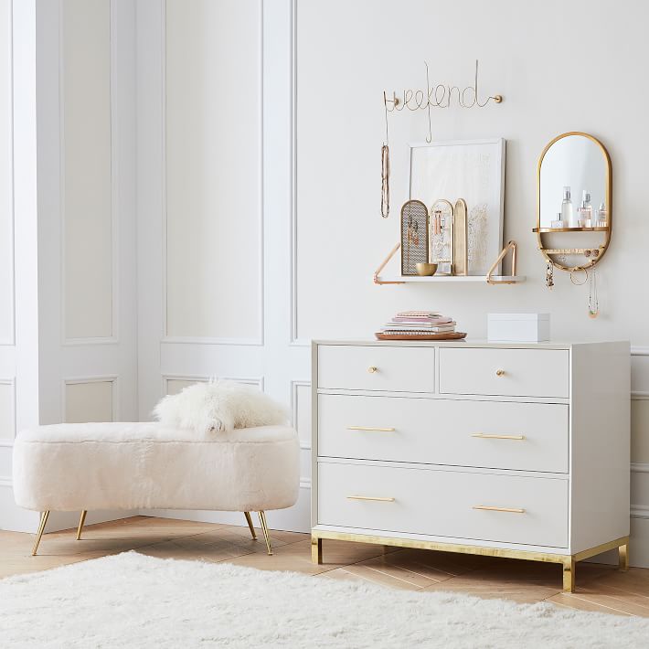 Gold Arched Earring Holder Jewelry Storage Pottery Barn Teen