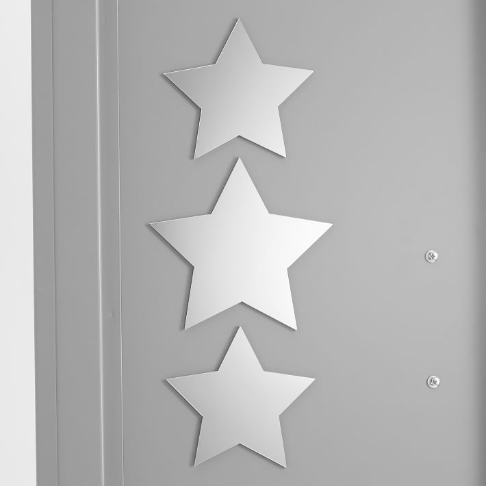 Star Locker Decal Locker Locker Mirrors Set of 3 Locker Decoration
