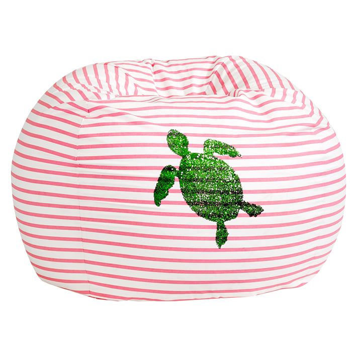 Sea Turtle Sea Breeze Stripe Bean Bag Chair