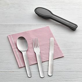 Black Blum Stainless Steel Cutlery Set