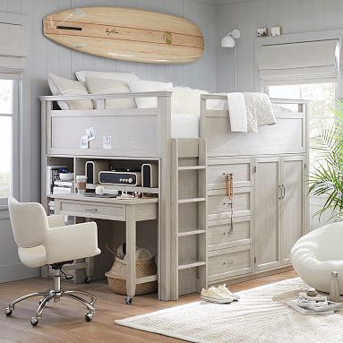 Hampton Closet Loft Bed | Pottery Barn Teen