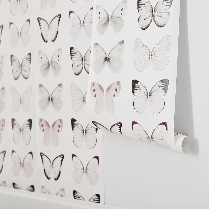 Butterflies Removable Wallpaper | Pottery Barn Teen
