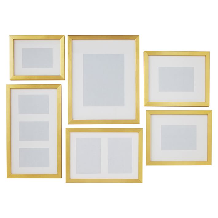 Gallery Frames - Set of 6 - Gold - Sale