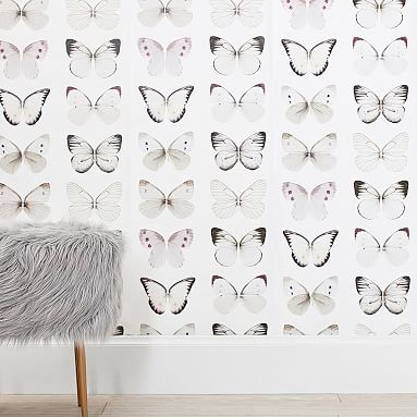 Butterflies Removable Wallpaper | Pottery Barn Teen