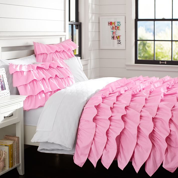 Rufflicious Quilt, Soft Pink